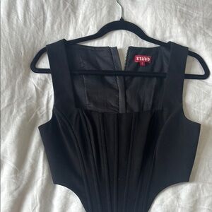 STAUD Black Sleeveless Top